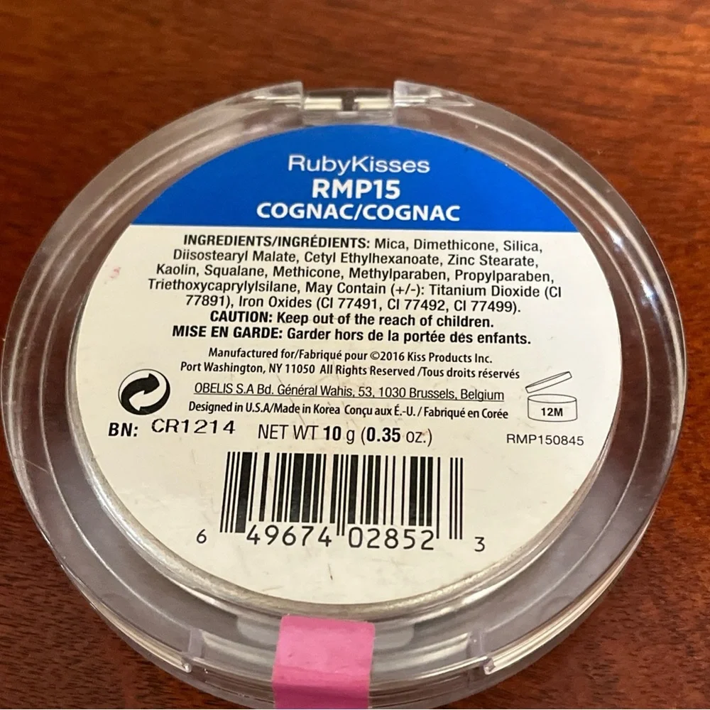 Ruby Kiss pure mineral powder foundation Cognac